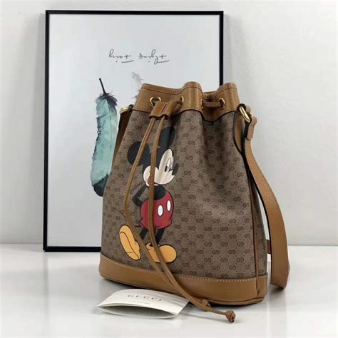 disney x gucci small bucket bag|gucci x disney mickey mouse.